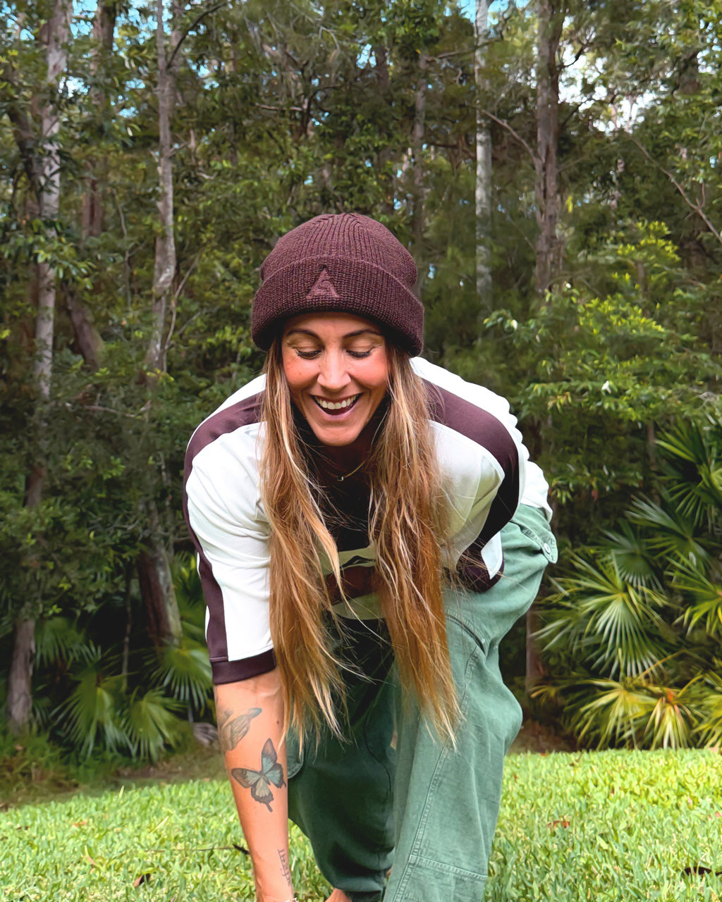 Merino Wool CORE beanie - Bark