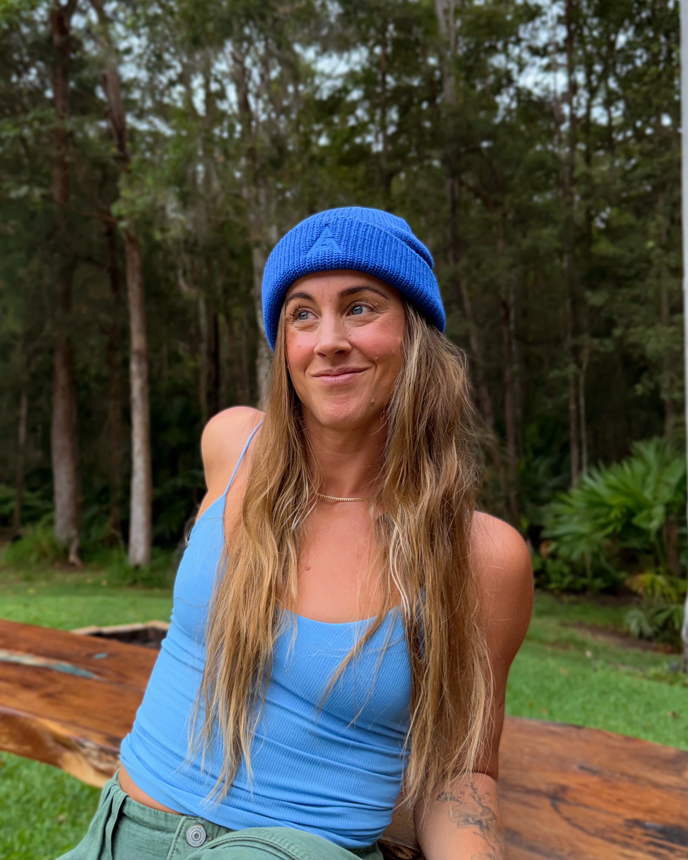 Merino Wool CORE beanie - Azure
